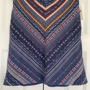 Maeve by Anthropologie Blue Motif Skirt. Size 6